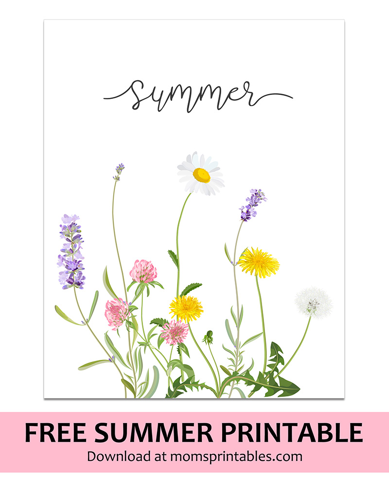 Free Summer Printable | 8x10 Instant Download | Free Summer Printable Art | Free Summer Printables | Summer Printables Free