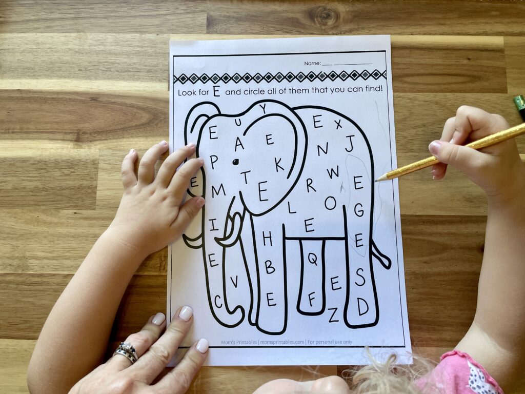 preschool educational activities for 3 year olds printable
