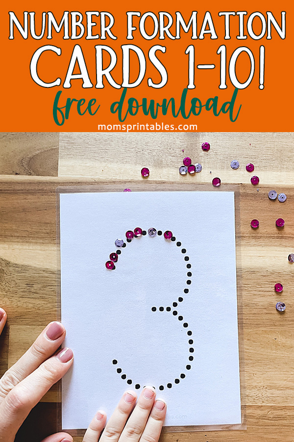 Number Tracing Cards PDF | Number Tracing Printables Free | Number Writing Cards | Free Number Formation Cards | Number Formation Tracing Cards | Free printable number tracing cards at MomsPrintables!