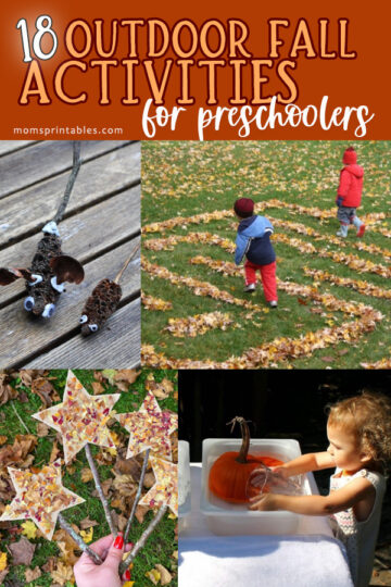 Outdoor Fall Activities for Preschoolers, Outdoor Fall Activities for Toddlers, Activities for Preschoolers to do Outdoors, Preschool Activities Fall Outdoors