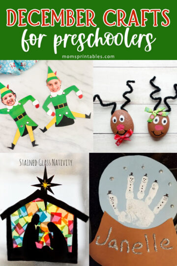 December crafts for preschoolers | December crafts for kids | December preschool crafts | December arts and crafts | crafts for December