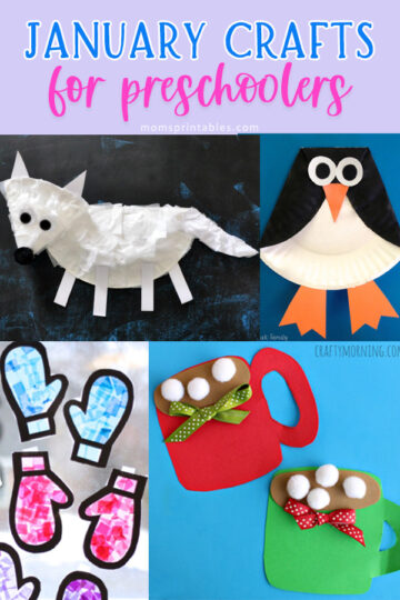January crafts for preschoolers | January crafts for kids | January preschool crafts | January arts and crafts | crafts for January