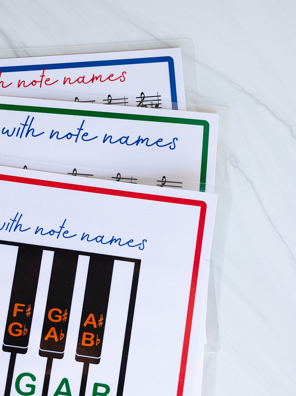 Printable Piano Keyboard with Note Names - Mom's Printables