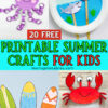 Printable summer Crafts for Kids | Printable summer activities | Printable shark | Printable summer Coloring Pages | 20 fun PRINTABLE Summer Crafts for Kids over at MomsPrintables!!