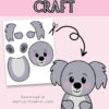 Build a Koala Craft free printable | koala craft for kids | Printable koala craft | Free download at Moms Printables!
