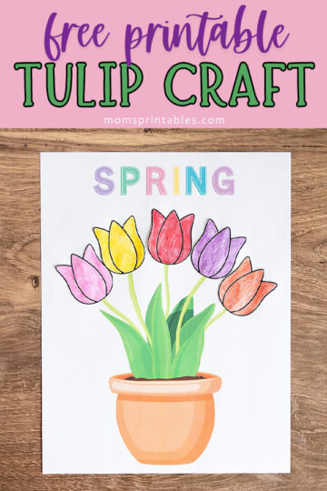 Free Printable Tulip Craft - Mom's Printables